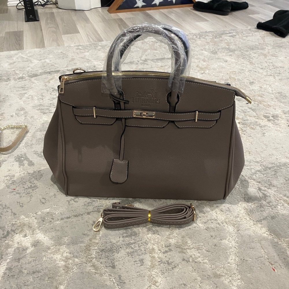Elegant Taupe Handbag